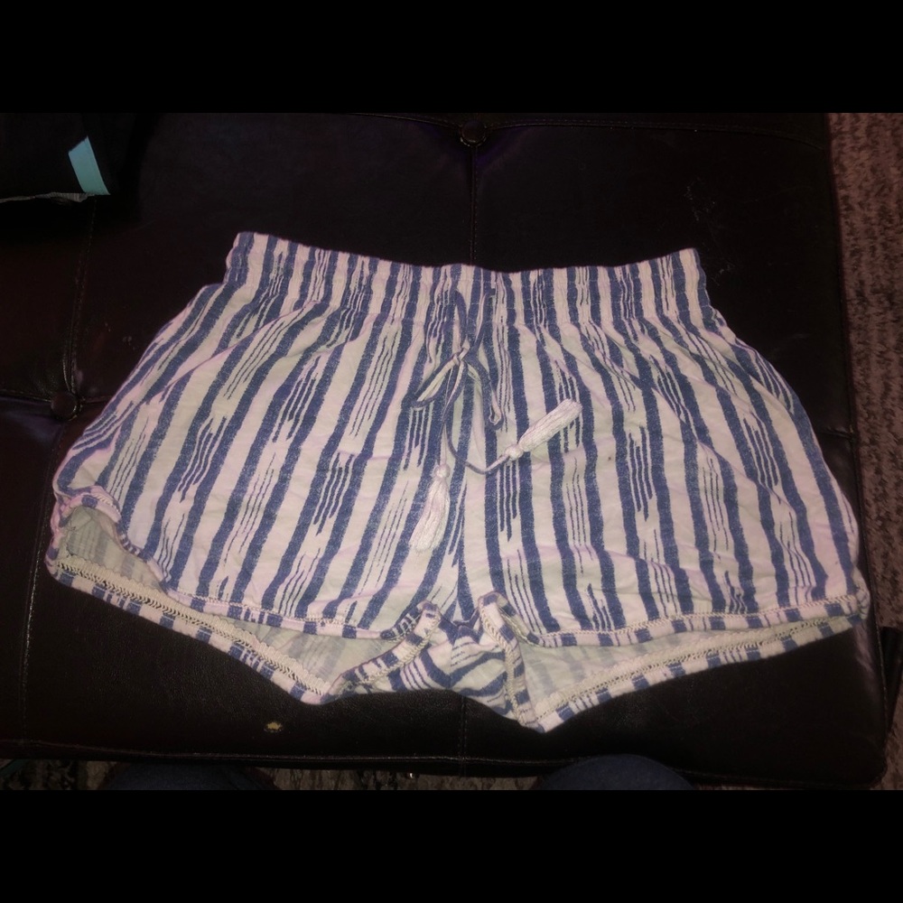 Patterned cotton shorts